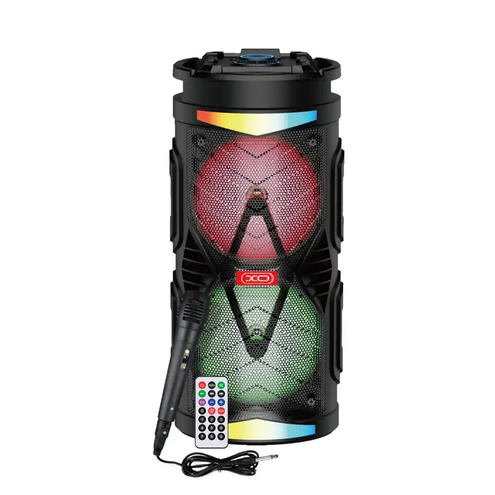 XO Bluetooth speaker F35 black with a wired microphone