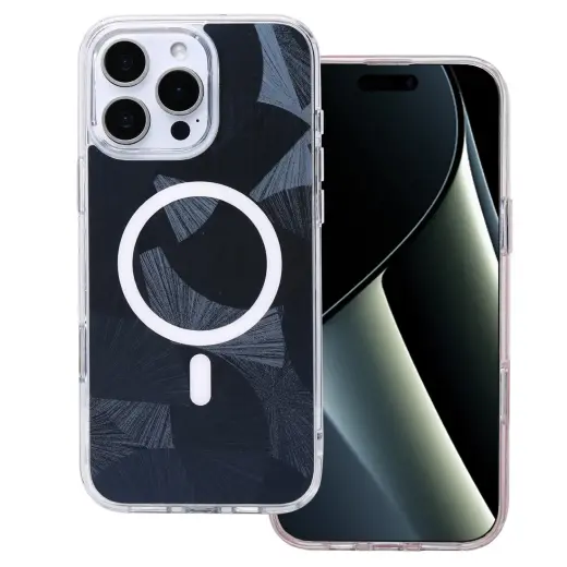 Flash Mag phone case with MagSafe support for iPhone 16 Pro black