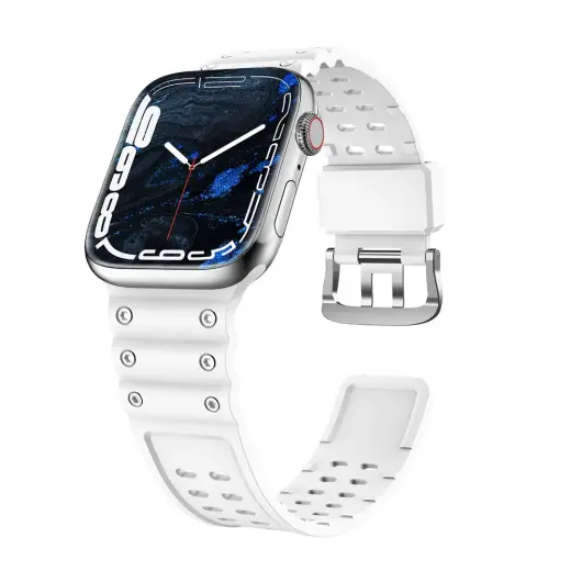 Triple Protection išmaniojo laikrodžio dirželis Apple Watch (38/40/41 mm) | silikoninis | baltas