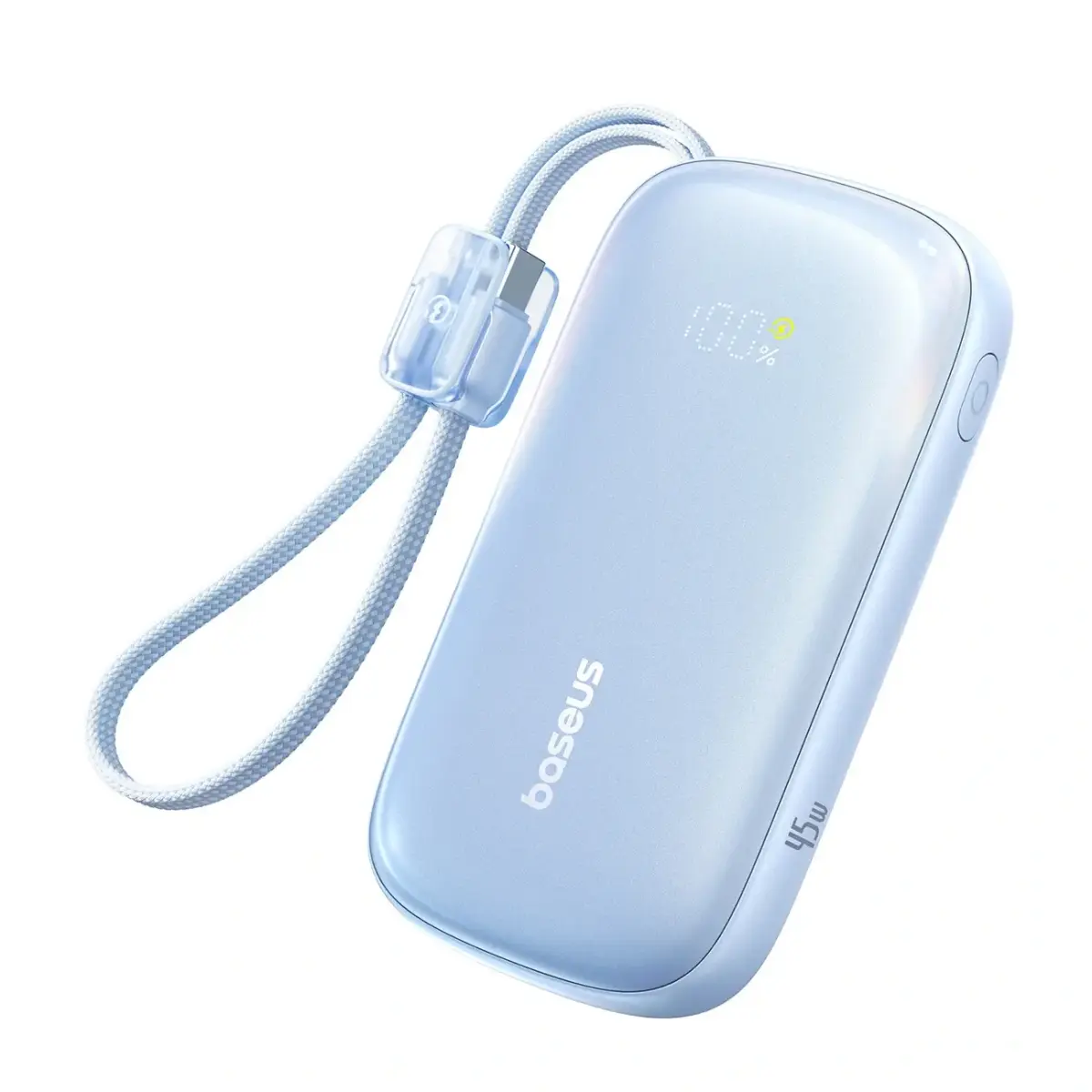 Baseus EnerFill FC21 Qpow 3 Ultra ārējais akumulators (powerbank) | 10 000 mAh | 45W | USB-C, Lightning | zils