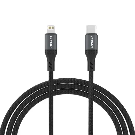 Dudao L3CL data transfer and charging cable | USB-C to Lightning | 30W | 2m | black