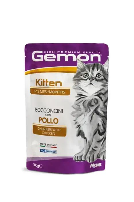 Gemon Cat Pouch Kitten Chunkies with