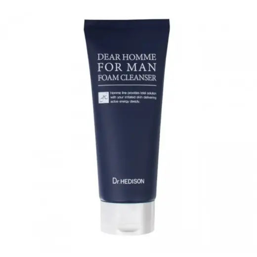 Dr. Hedison, Dear Homme, Aloe Vera, Soothing, Cleansing Foam, 140 ml