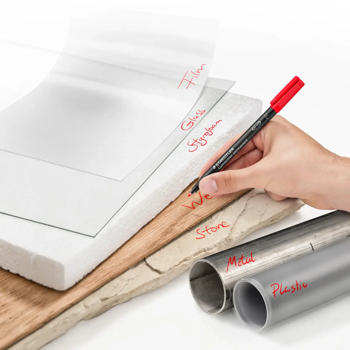 Noturīgais marķieris STAEDTLER kodoskopa plēvēm OHP 318F, 0.6mm, 6 krāsu komplekts
