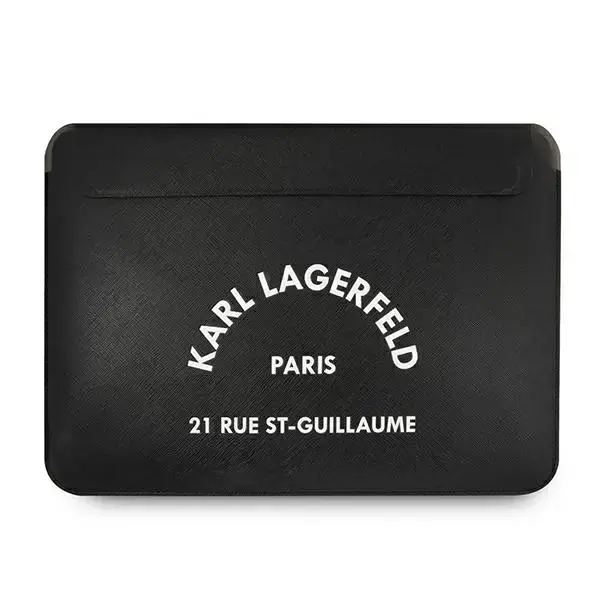 Karl Lagerfeld Saffiano RSG Embossed Computer Sleeve 16" Black