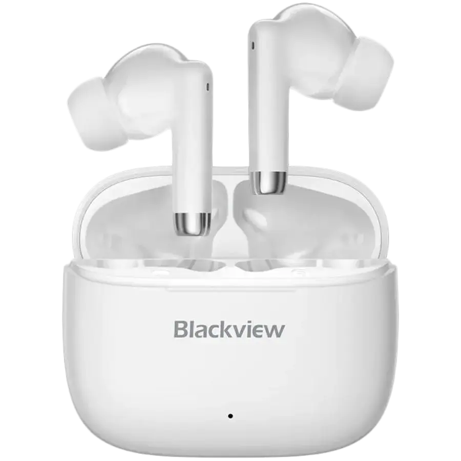Blackview AirBuds 4, Battery 35mAh,Charging box battery 400mAh, Bluetooth 5.3, White
