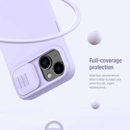 Nillkin CamShield Silky Silicone Case for Iphone 14 Plus black Photo