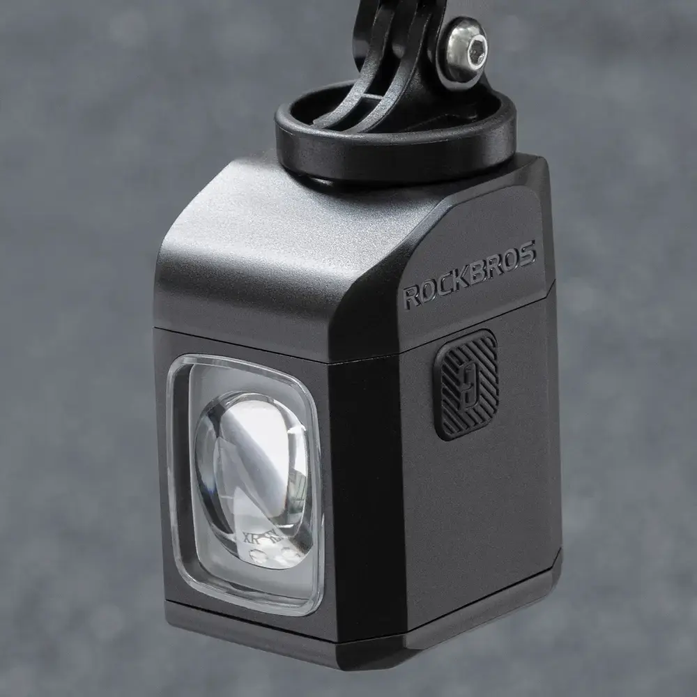 Rockbros M8 1600lm front bike light with remote control 10m rechargeable 4000 mAh - black