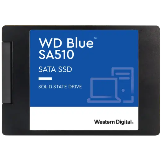 SSD POWERED BY SANDISK  Blue SA510 2TB SATA, 2.5'', 7mm, Read/Write: 560/530 MBps, IOPS 95K/84K, TBW: 500