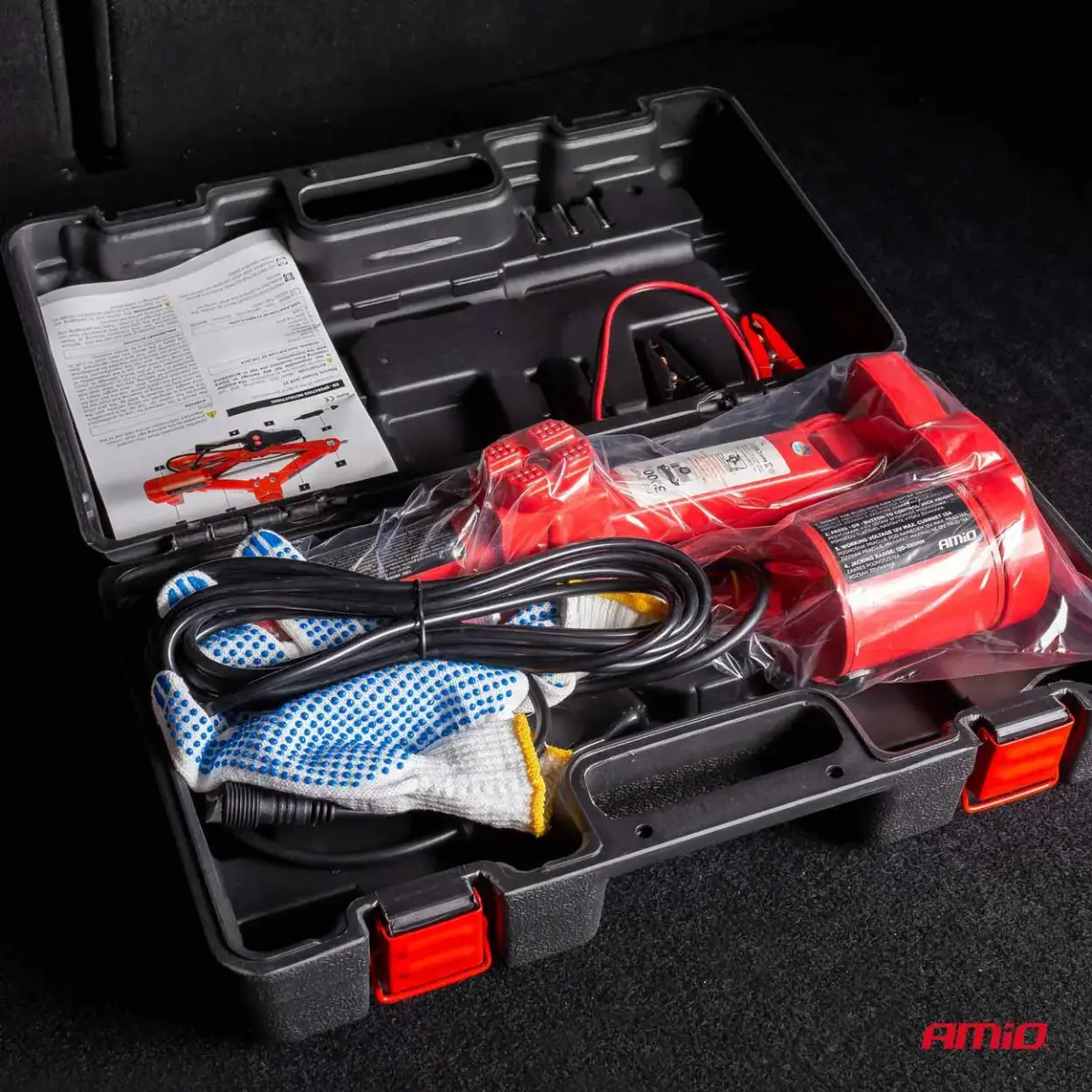 Electric Scissor jack with remote and repair KIT 3T 12V AMIO-02406