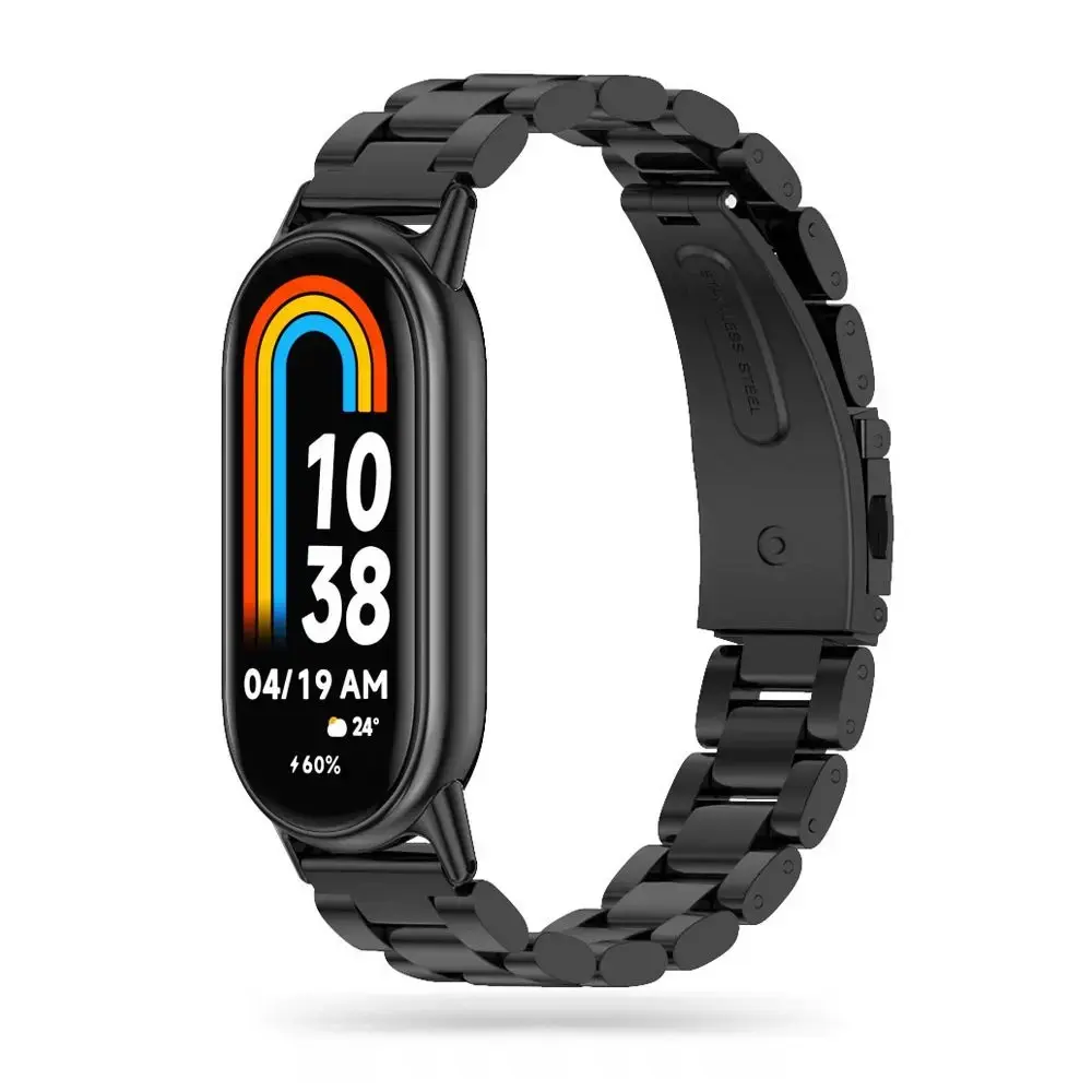 Tech-Protect Stainless bracelet for Xiaomi Smart Band 8 | 8 NFC - black