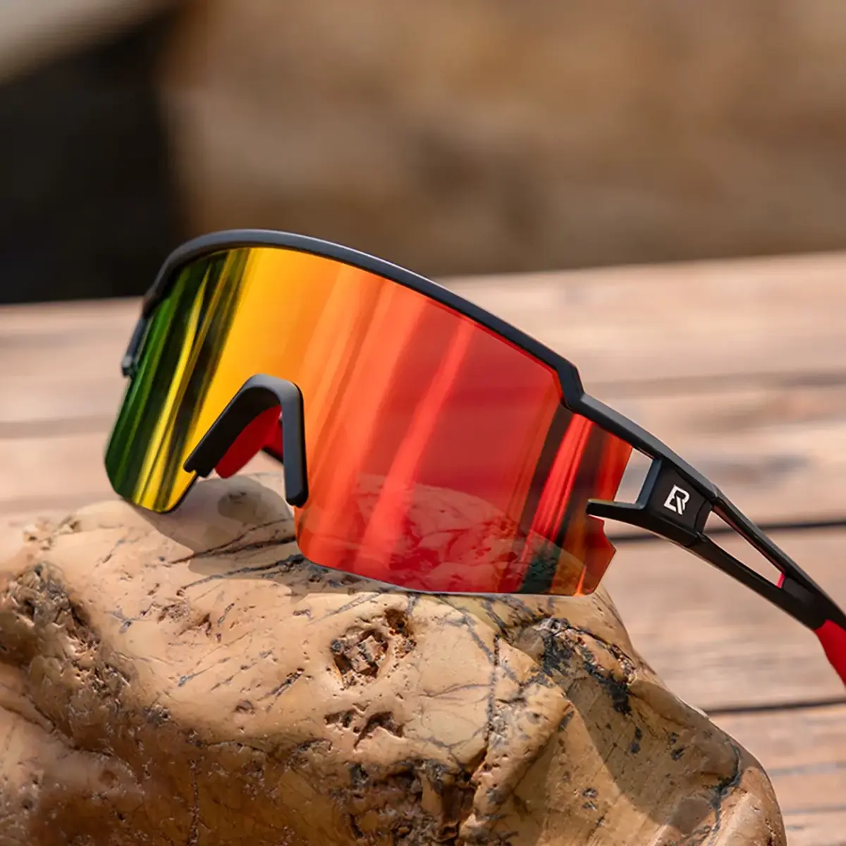 Rockbros Kids Cycling Glasses, Polarized, UV Protection, Black