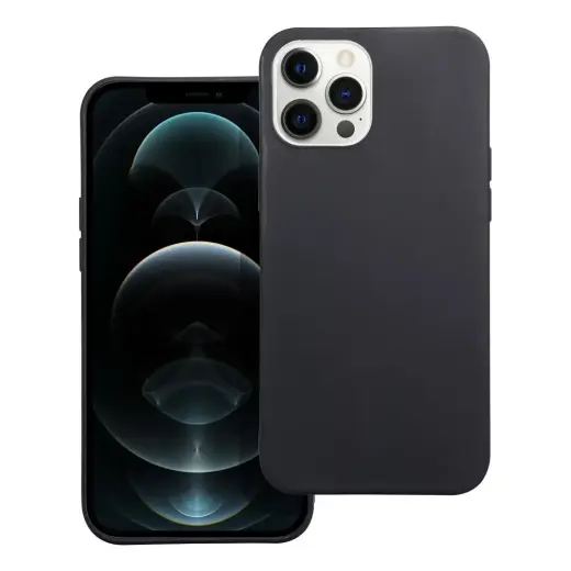 MATT telefono dėklas iPhone 12 Pro Max juodas