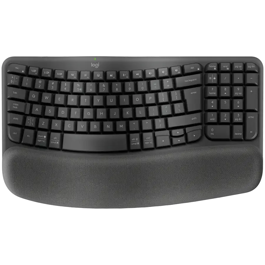 LOGITECH Wave Bluetooth ergonomic keyboard - GRAPHITE - CZE-SKY