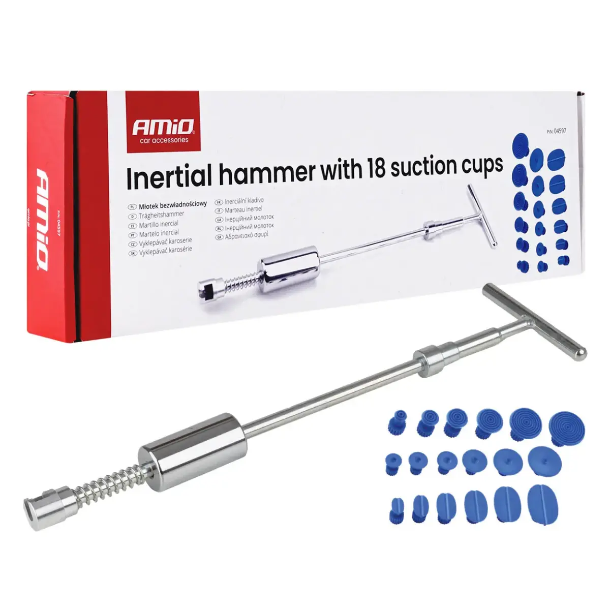 Inertial hammer with 18 suction cups PDR AMIO-04597