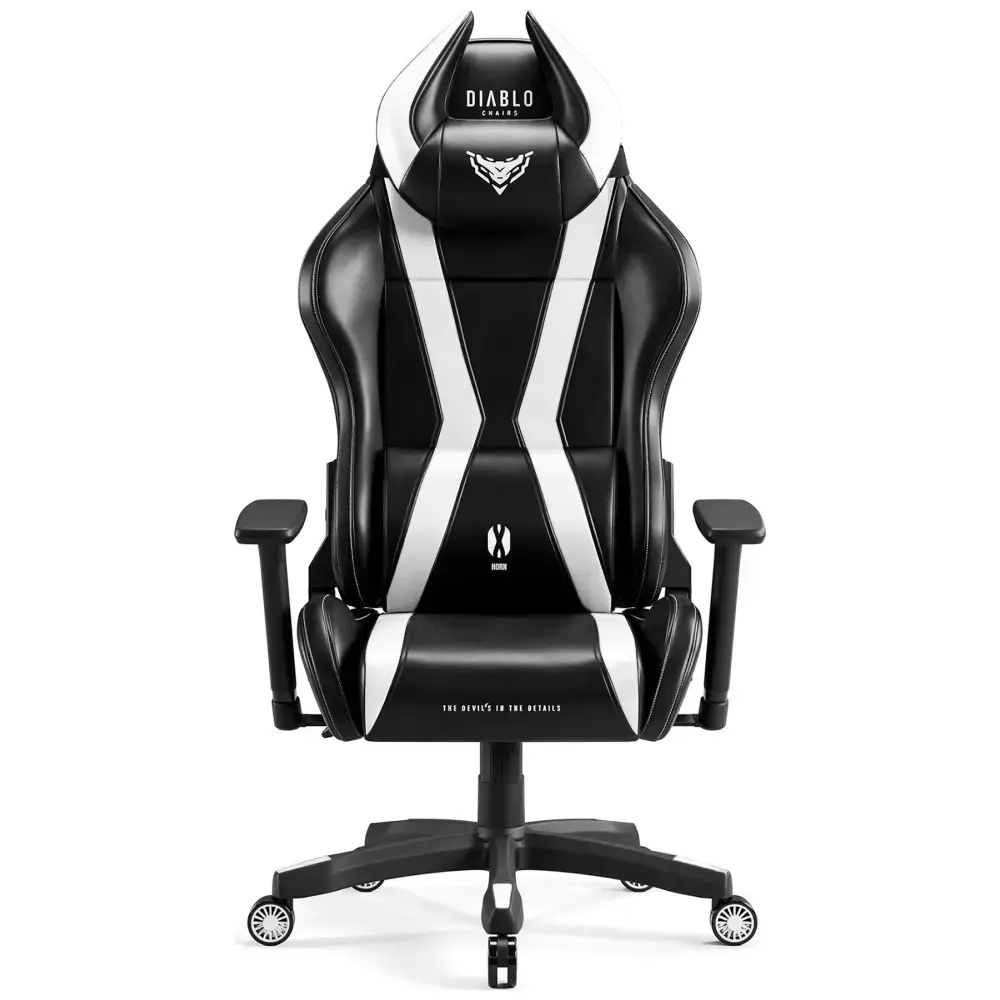 Gaming chair Diablo Chairs X-Horn 2.0 Normal Size black-white