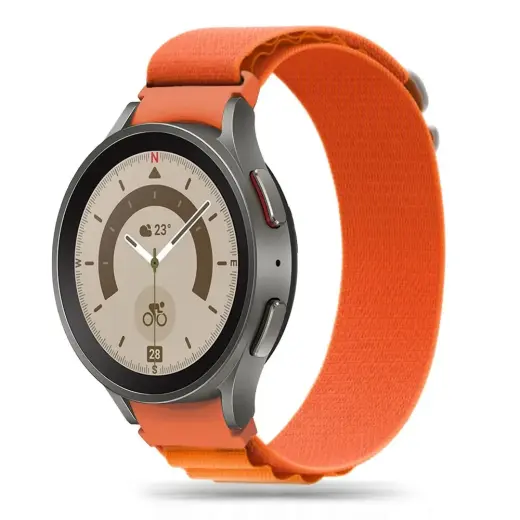 Tech-Protect Nylon Pro Strap for Samsung Galaxy Watch 4|5|5 Pro|6|7|FE - Orange