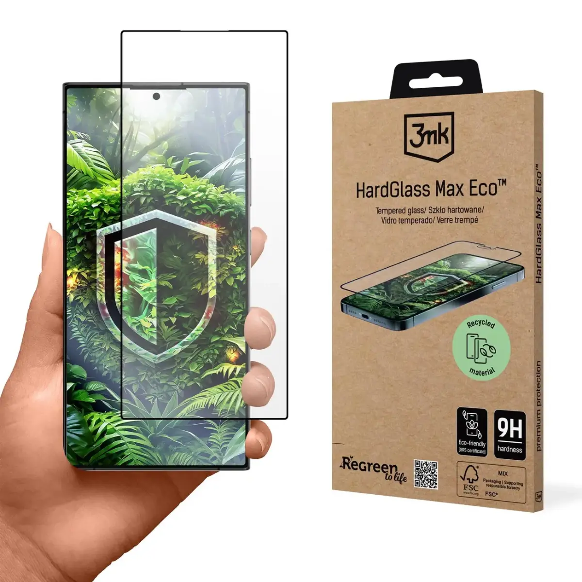 3mk HardGlass Max Eco tempered glass for phone Samsung Galaxy S24 Ultra