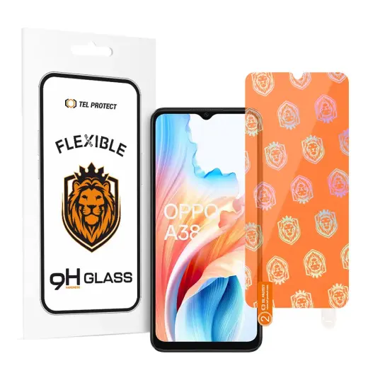 Tel Protect Best Flexible Hybrid Tempered Glass for OPPO A18/A38