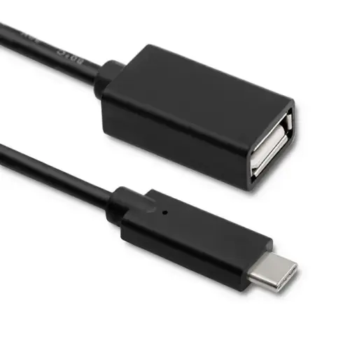 Qoltec duomenų perdavimo ir įkrovimo laidas | USB-C į USB-A | 0.25m