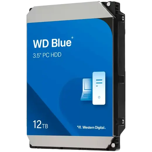 HDD Desktop WD Blue 12TB CMR, 3.5'', 512MB, 7200 RPM, SATA