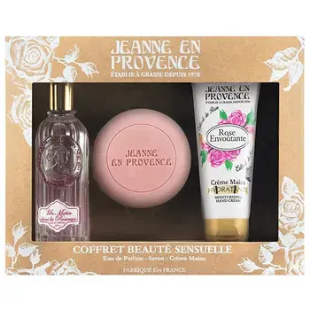 Jeanne En Provence Beauté Sensuelle Dárková sada EDP 60 ml, tuhé mýdlo 100 g a krém na ruce 75 ml