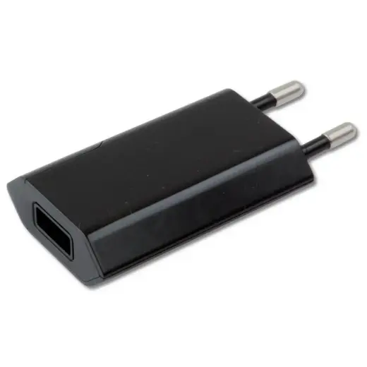 Slim USB charger 230V - 5V|1A black