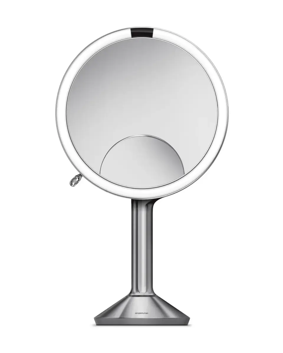Simplehuman® 1X 5X 10X Touch-Control Sensor Mirror Silver