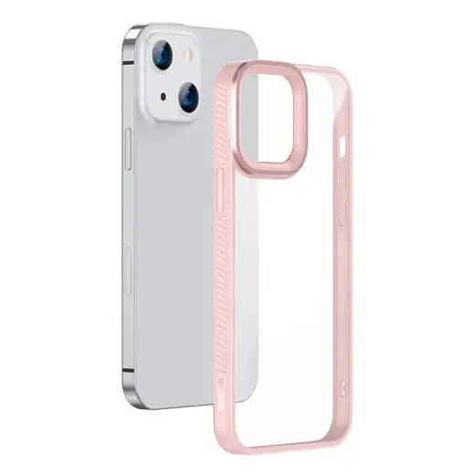 Baseus Crystal Transparent Case for iPhone 13 (pink)