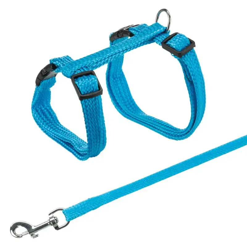 Krūšu siksna ar pavadu kaķiem - Trixie Harness with Lead 22:42cm/10mm, Lead 1.25m.