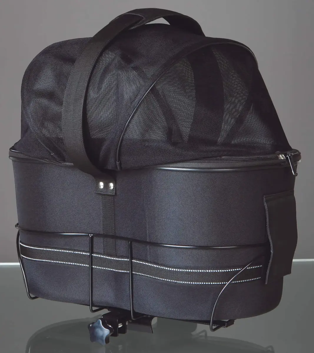 Grozs suņu pārvadāšanai : Trixei Bicycle basket for wide bike racks , 29 × 42 × 48 cm, black