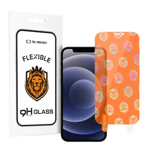 Tel Protect Best Flexible Hybrid Tempered Glass for IPHONE 12 PRO MAX