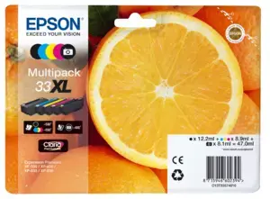 Tindikassettide komplekt Epson 33XL C13T33574011 BK/PBK/C/M/Y