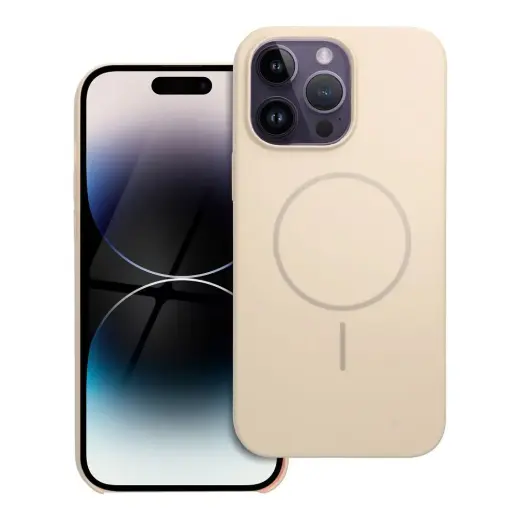 Case for iPhone 14 PRO MAX Glossy Mag Cover compatible with MagSafe white