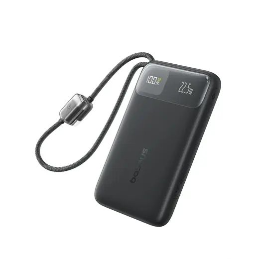 Baseus EnerFill FC11 väline akupank (powerbank) | 10 000 mAh | 22.5W | USB-C, USB-A | LED ekraan | black