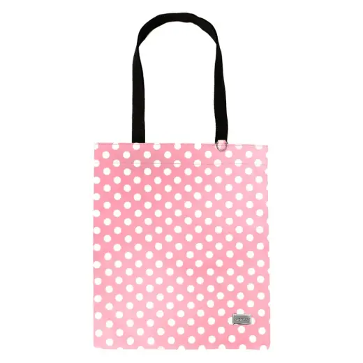 Shopping bag Wonder pattern 2 light pink polka-dot