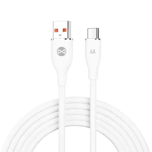 Forever datu pārraides un uzlādes vads | USB-A uz USB-C | 1m | balts