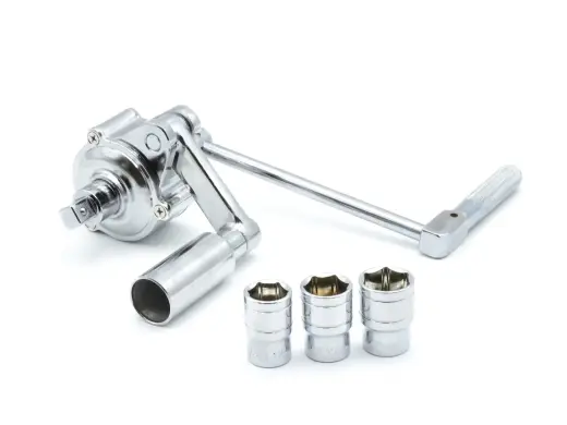 Darbu atvieglojoša uzgriežņu atslēga 1/2" 1:16 ar 17mm, 19mm, 21mm muciņām
