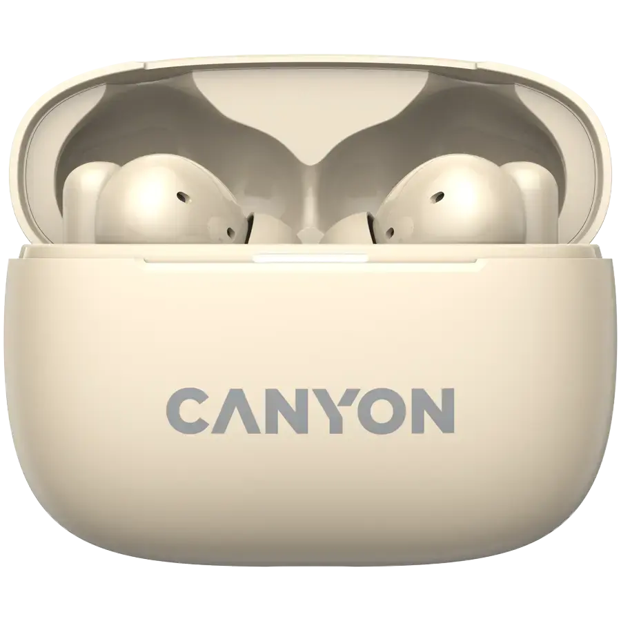CANYON headset OnGo TWS-10 ANC+ENC Beige