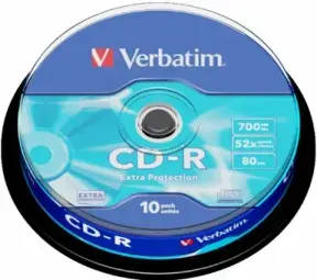 Verbatim Matricas CD-R 700MB 1x-52x Papildus Aizsardzība | 10gb. iepakojumā