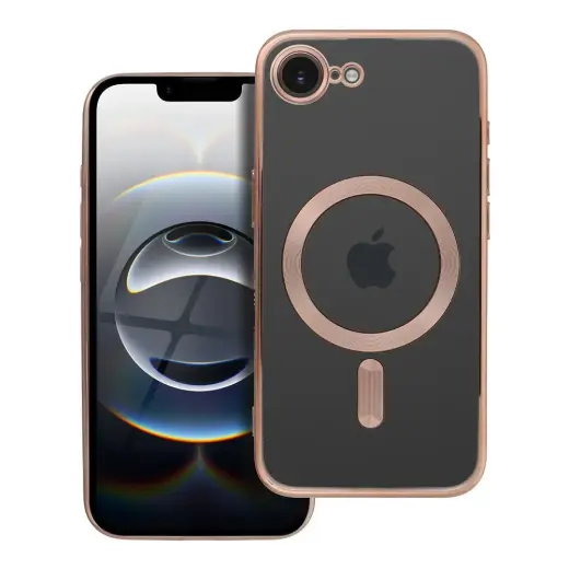 Electro Mag telefono dėklas su MagSafe palaikymu iPhone SE (2025) rudas