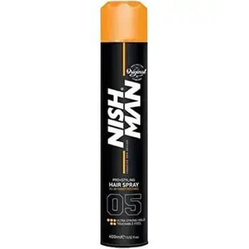 Nishman Pro-Styling Hair Spray Ultra Strong Hold - Lak na vlasy pro extra silnou fixaci 400ml