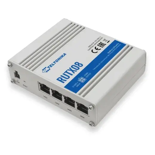 Teltonika RUTX08 | Industrial router | 1x WAN, 3x LAN 1000 Mb|s, VPN