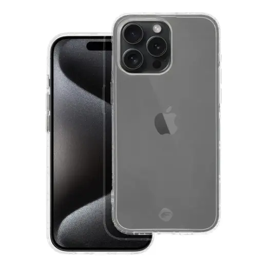 Forcell F-Protect Long Lasting telefono dėklas iPhone 15 Pro Max skaidrus