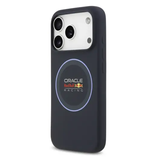 Red Bull Silicone Blue Ring MagSafe Case for iPhone 17 Pro Navy