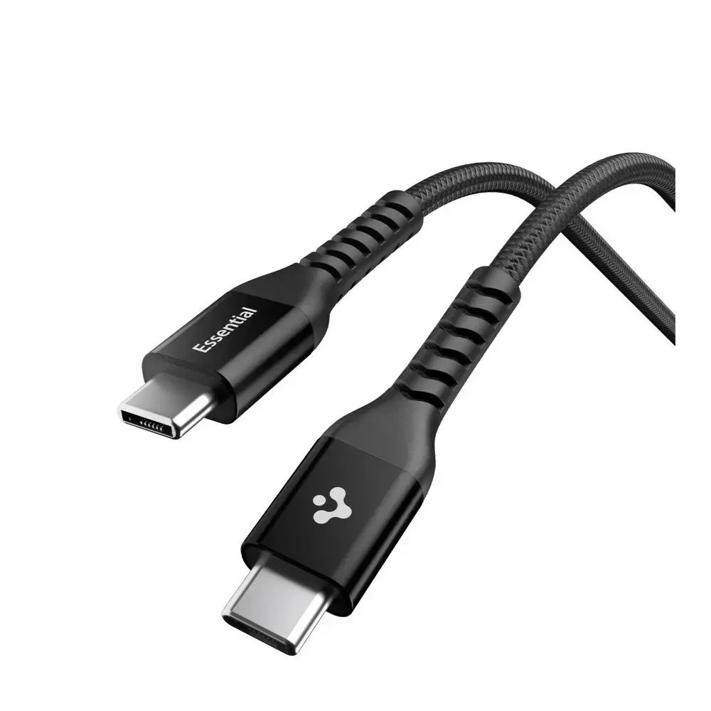 Spigen EB10010CCA datu pārraides un uzlādes vads | USB-C uz USB-C | 100W | 1m | melns