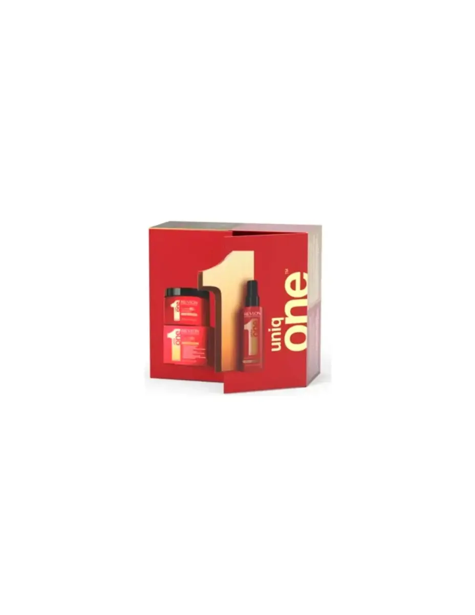REVLON UNIQ ONE 150 ML + MASCARILLA 300 ML SETS