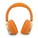 Guess Rectangle Metal Script Logo ENC Wireless Headphone Orange