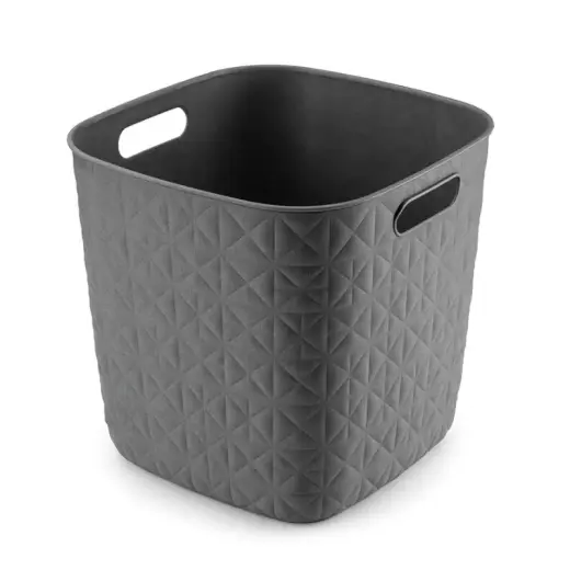 Korv Softex ruudukujuline 15L 27,9x27,9x26,9cm tumehall