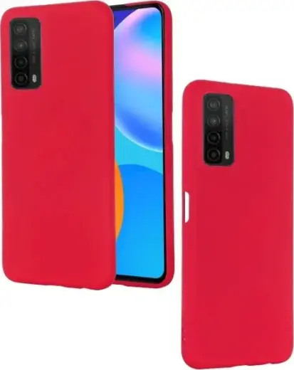 Fusion elegance fibre izturīgs silikona aizsargapvalks Huawei P Smart 2021 sarkans